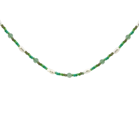 ZILIA Verona Biser Mineral Srebro 925 Ogrlica