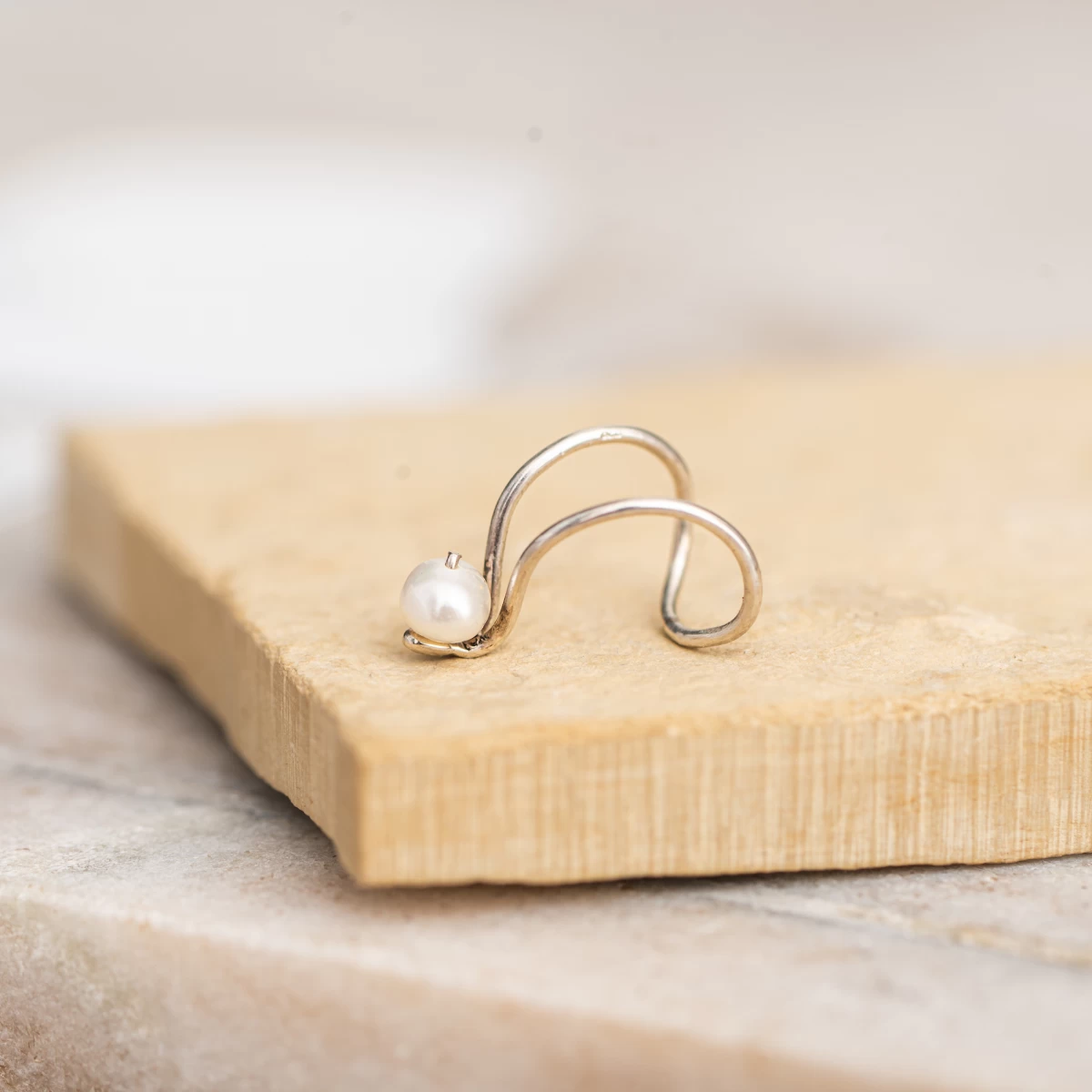 ZILIA Mina Srebro 925 Ušesni manšet