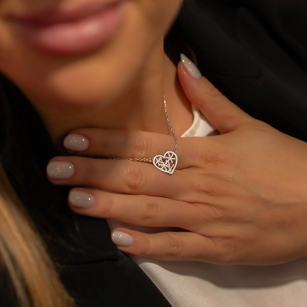 ZILIA Snowflake Zlato 14K Ogrlica