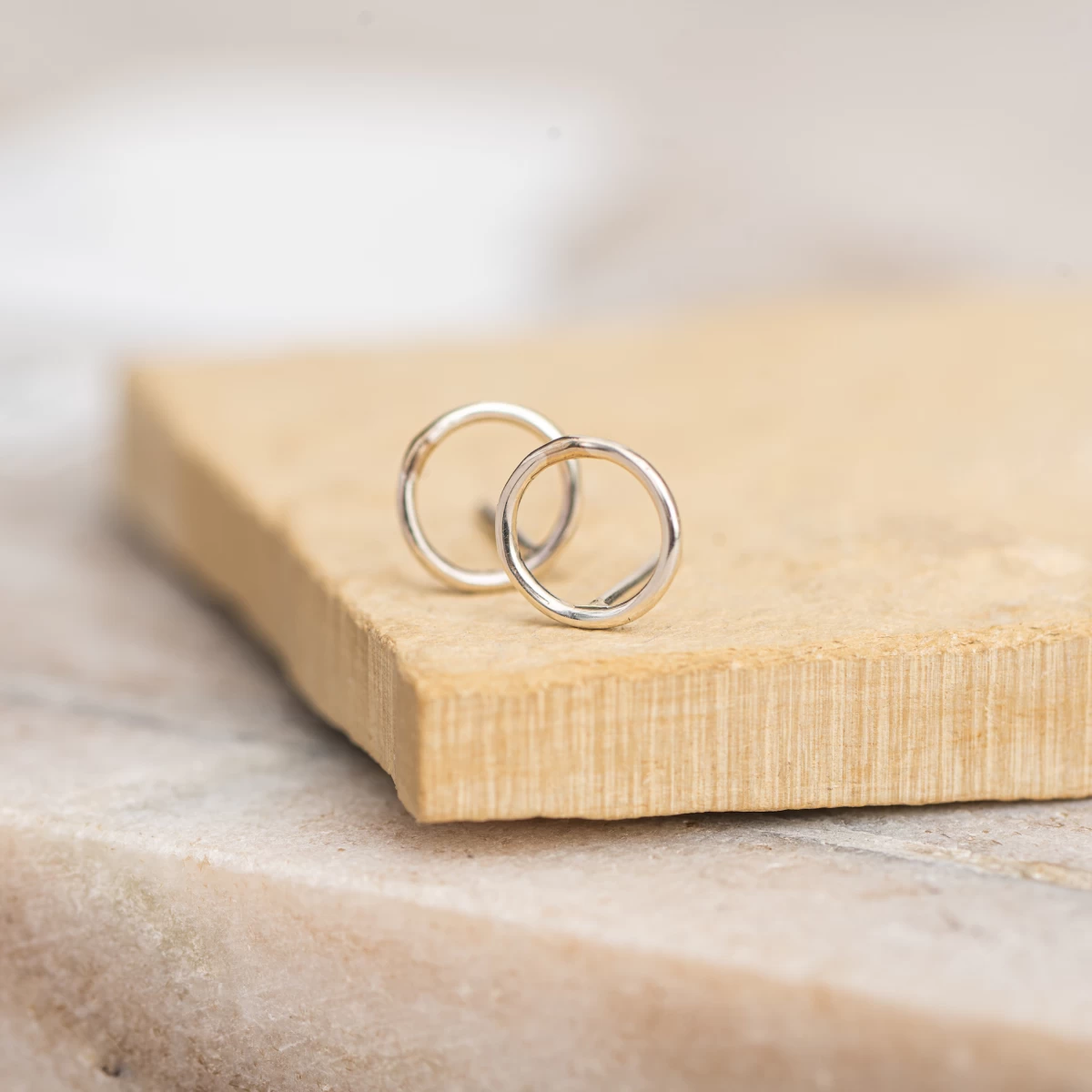 ZILIA Contour Circle Zlato 14K Uhani