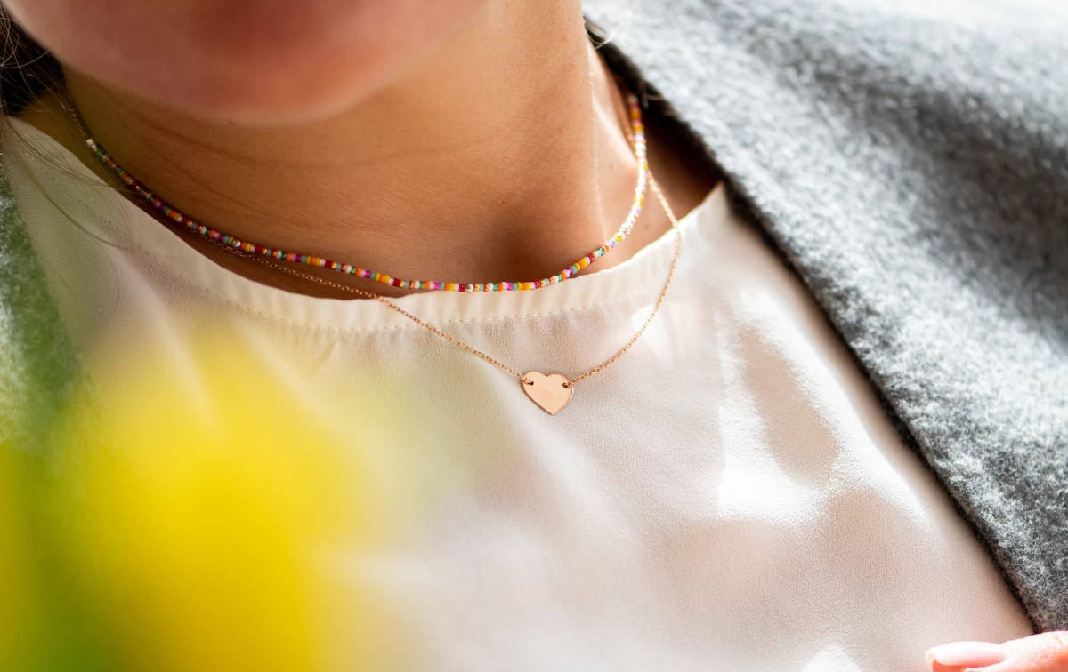 Srebrna ogrlica Srce