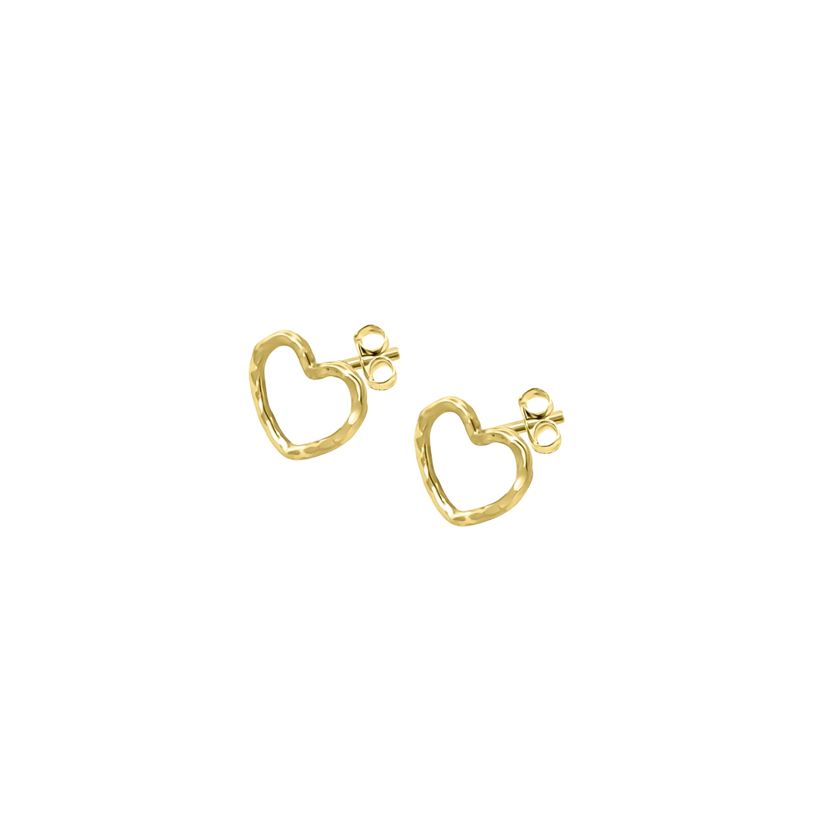 ZILIA Quintessa Heart Contour Zlato 14K Uhani