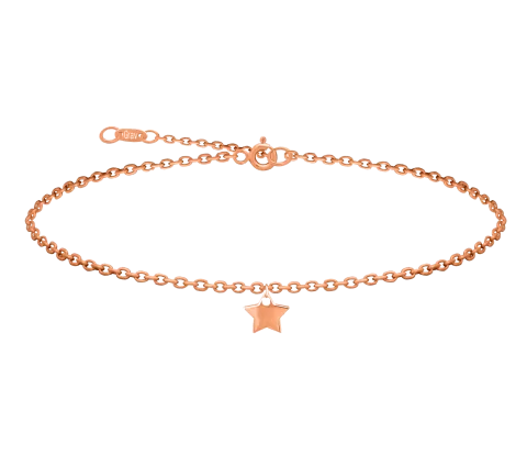 ZILIA Star Zlato 14K Nožna zapestnica