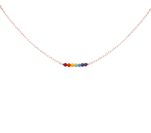 ZILIA 7-Chakra Rose Zlato 14K Ogrlica