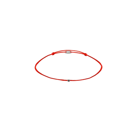 ZILIA Red Protective Baby Srebro 925 Thread Zapestnica