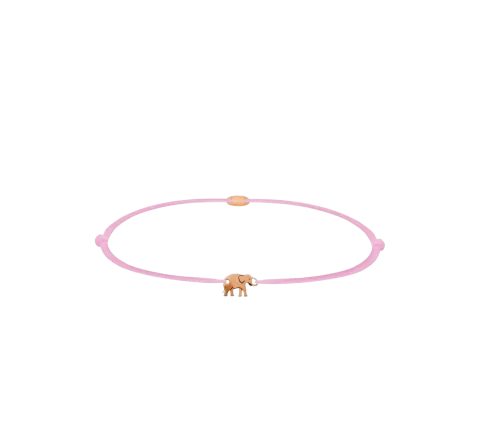 ZILIA Baby Elephant Zlato 14K Thread Zapestnica