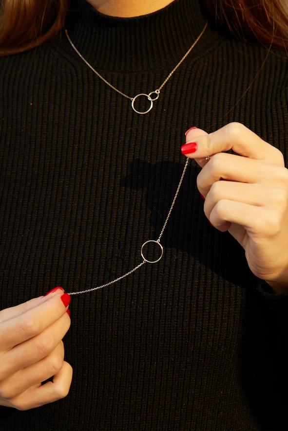 ZILIA Contour Circle Zlato 14K Zapestnica