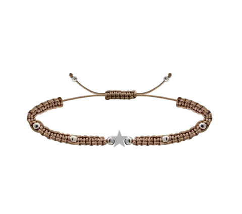 ZILIA Macrame Star Srebro 925 Zapestnica
