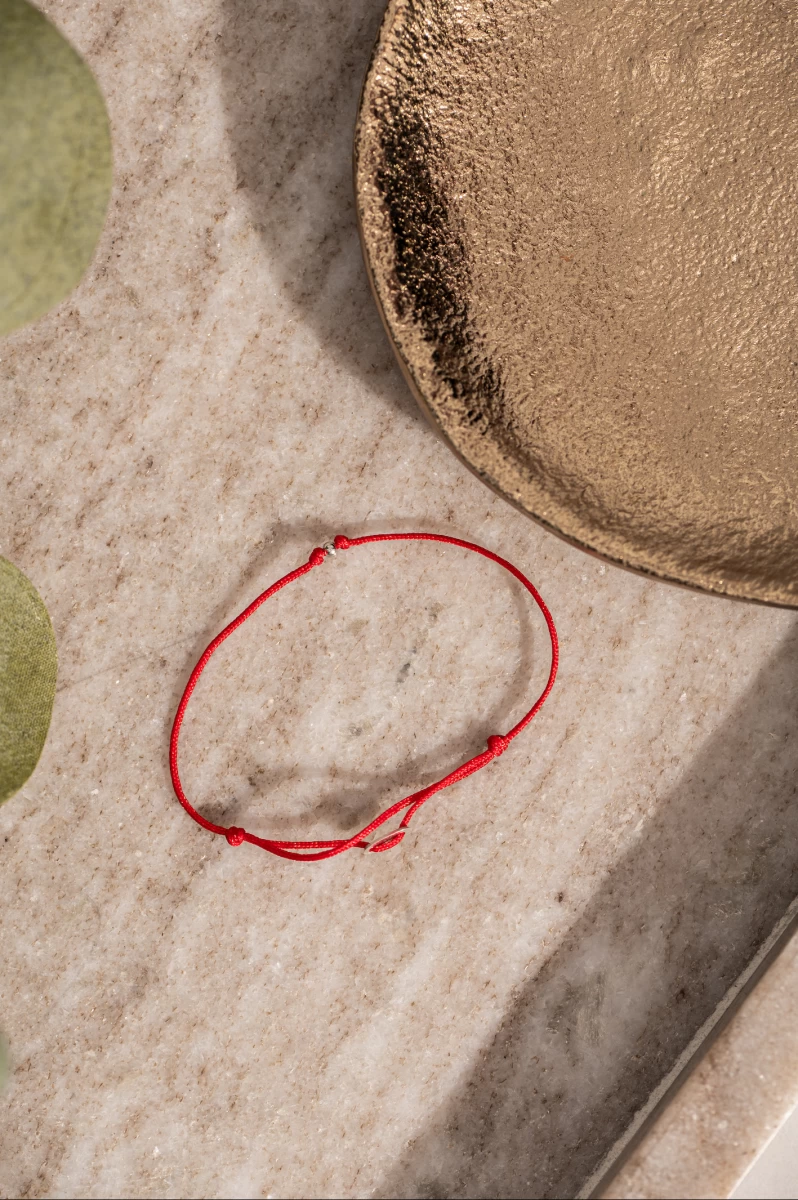 ZILIA Red Protective Baby Srebro 925 Thread Zapestnica