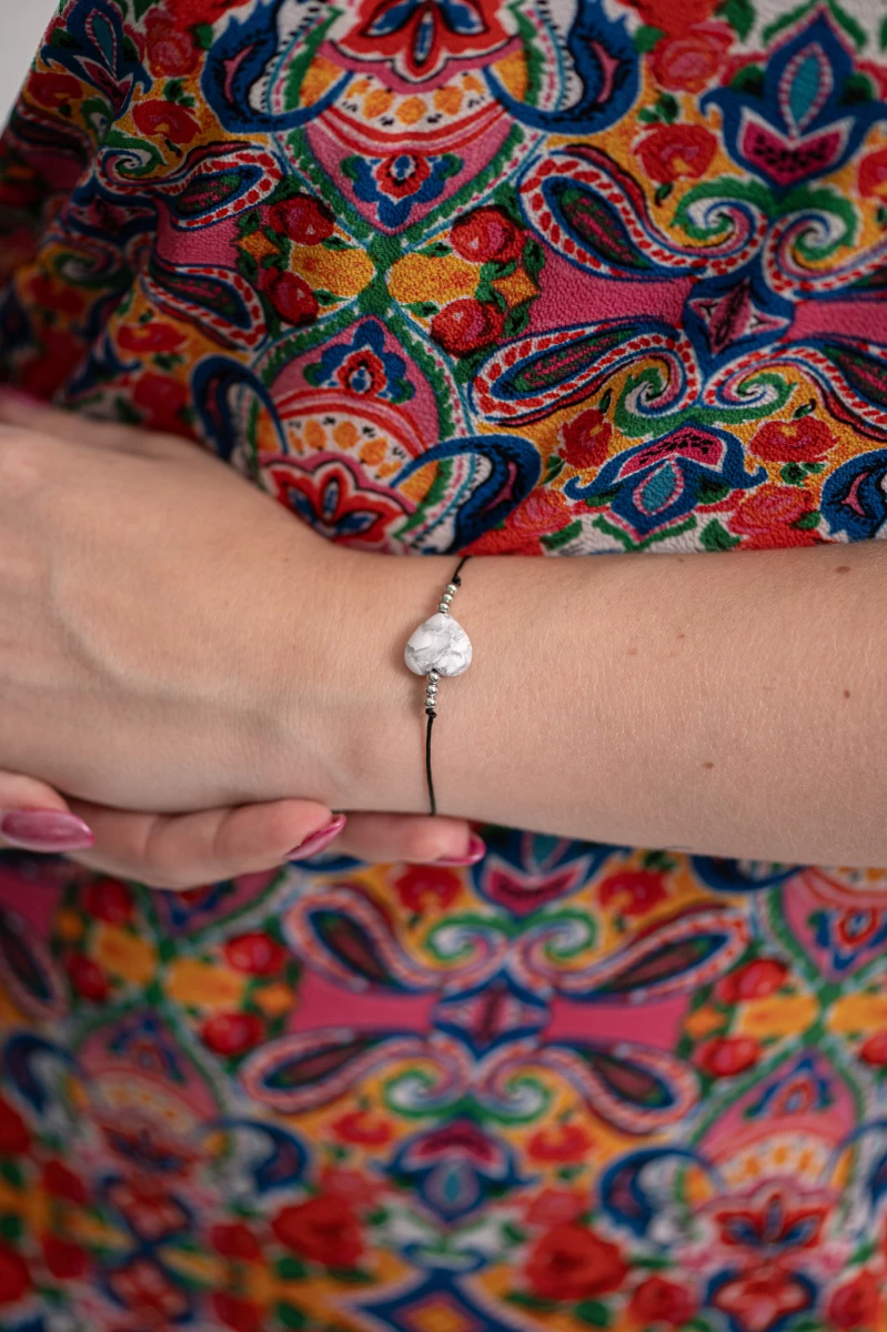 ZILIA Howlit Srebro 925 Zapestnica