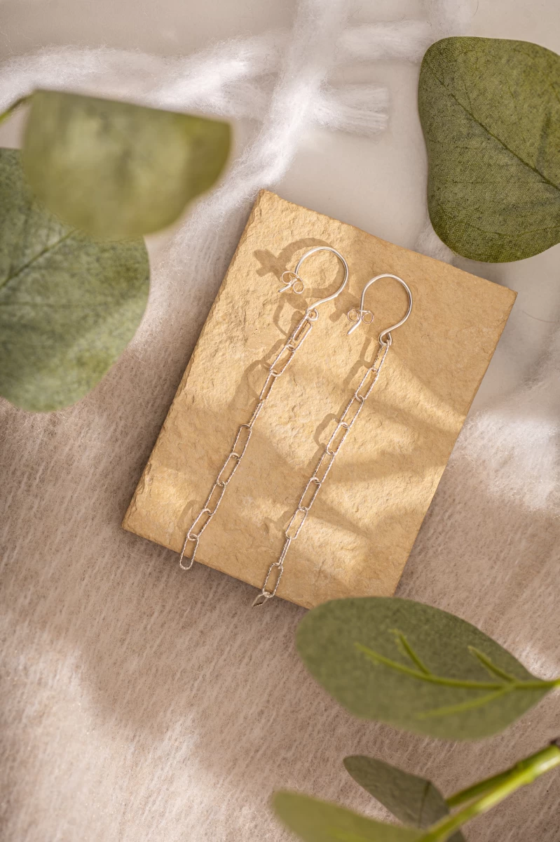 ZILIA Paperclip Srebro 925 Uhani