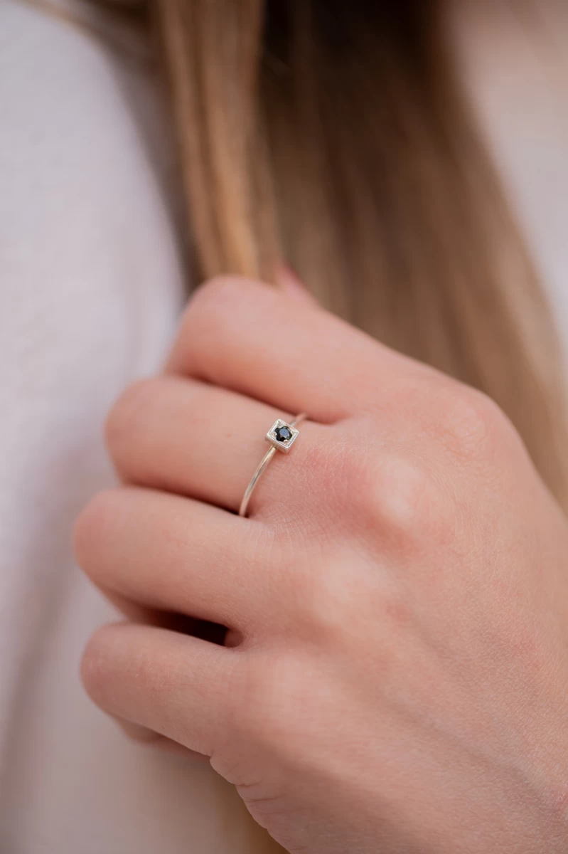 ZILIA Chloee 1 Black Zlato 14K Prstan