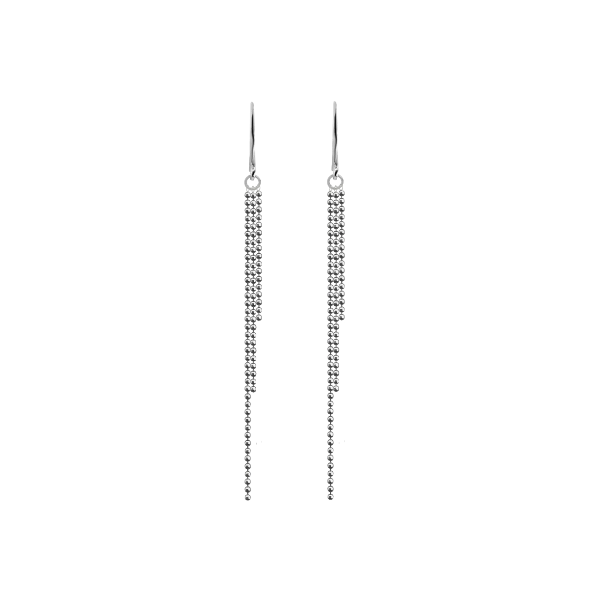 Uhani z verižico Ball Chain 3 iz srebra 925