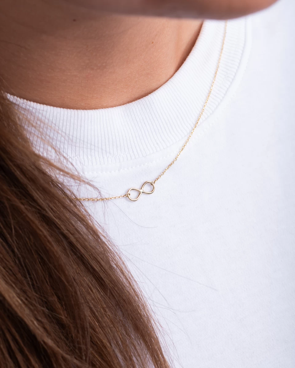 Srebrna ogrlica Infinity