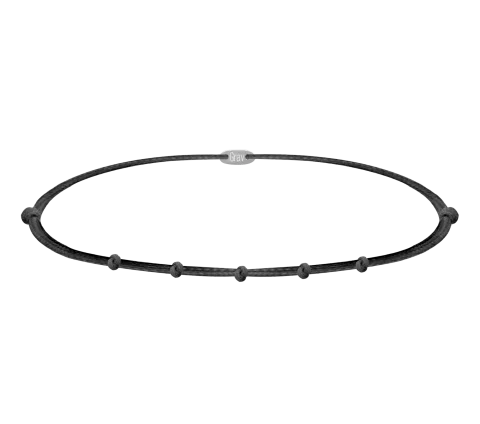 ZILIA Black 7 Knots Thread Zapestnica