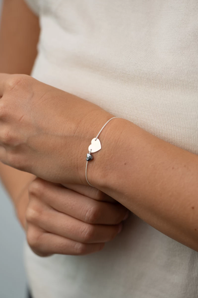 ZILIA Heart Zlato 14K Thread Zapestnica