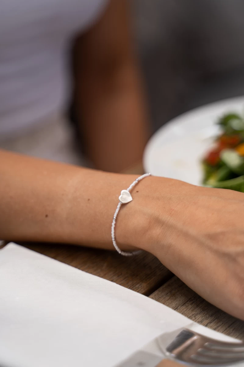 ZILIA Little Biser With Heart Srebro 925 Zapestnica