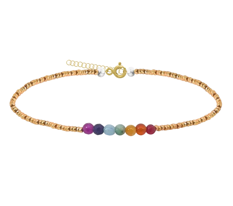 ZILIA 7-Chakra Srebro 925 Zapestnica