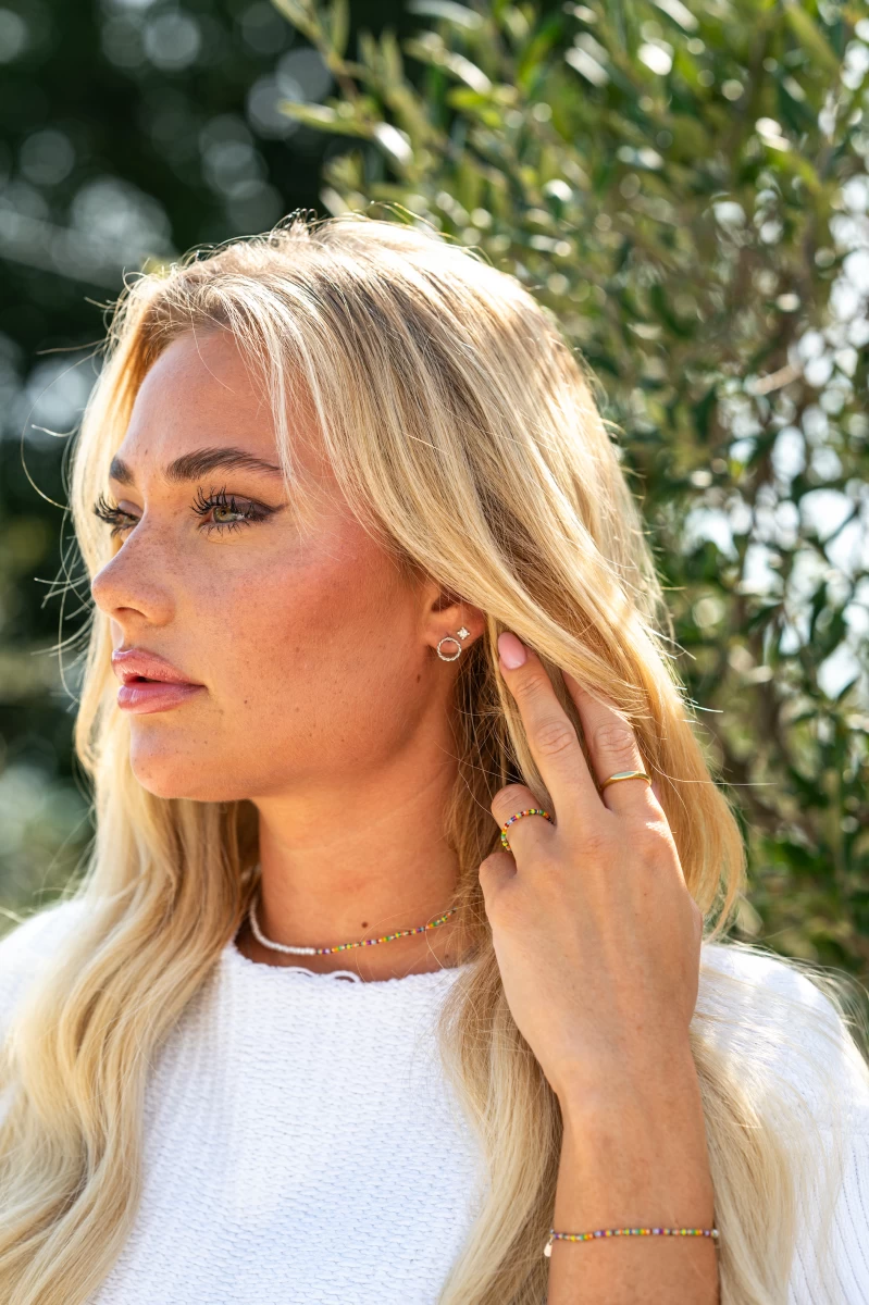 Srebrni uhani Nolita Circle