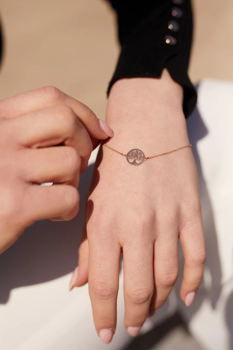 Srebrna zapestnica Drevo življenja