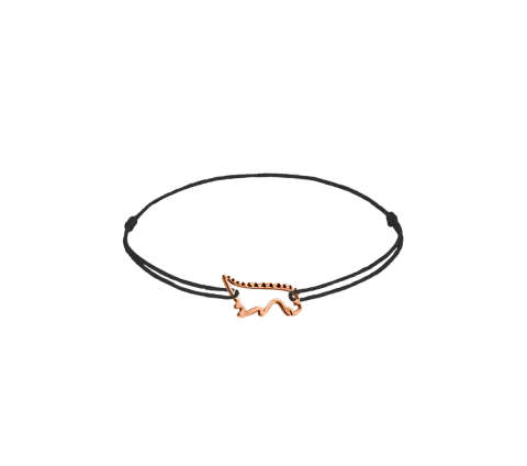 ZILIA Dinosaur Contour Baby Zlato 14K Thread Zapestnica