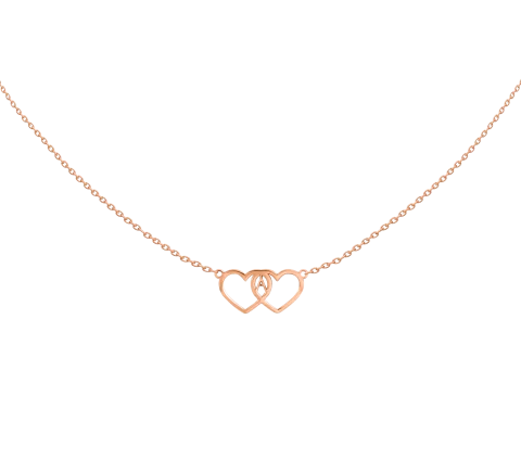 ZILIA Heart Clip Zlato 14K Ogrlica
