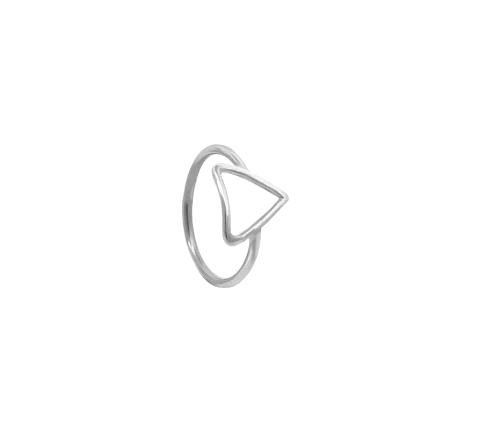 ZILIA Triangle Contour Srebro 925 Midi Prstan