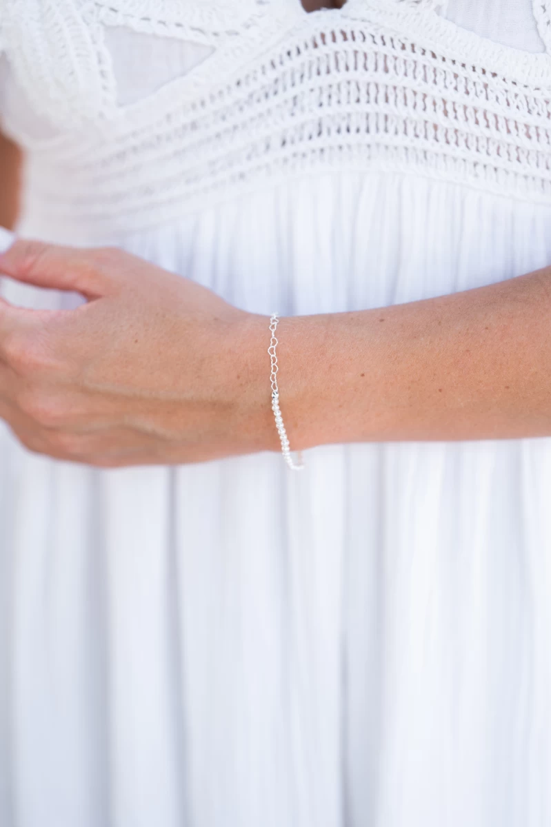 ZILIA Florance Biser Srebro 925 Zapestnica