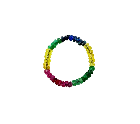 ZILIA Rayfield Emarald Ruby Sapphire Prstan