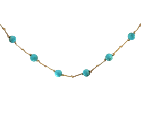 ZILIA Twist Turquiose Srebro 925 Ogrlica