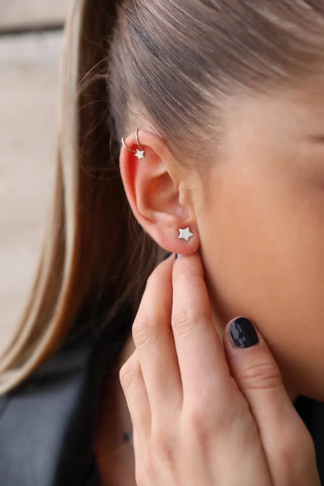 ZILIA Mina Srebro 925 Ušesni manšet