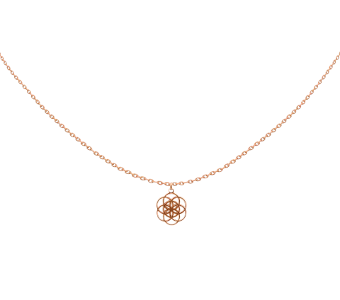 ZILIA Seed of Life Zlato 14K Ogrlica