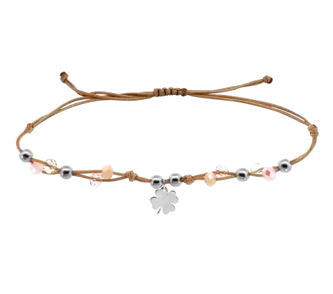 ZILIA Macrame Candy Luck Srebro 925 Nožna zapestnica