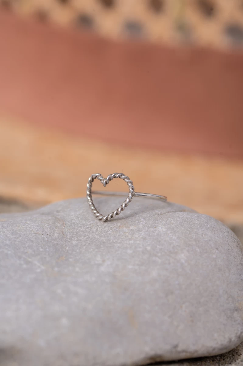 Nolita Heart prstan iz roza zlata 14K