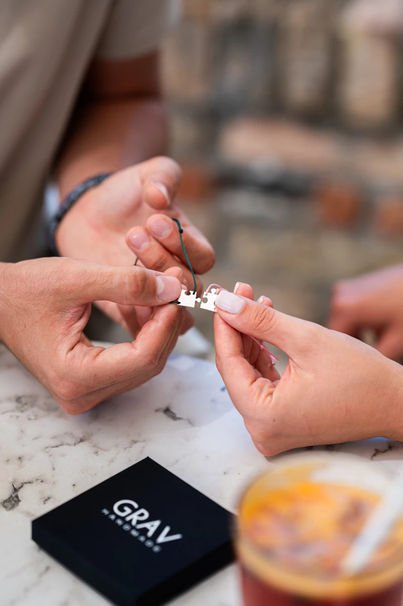 Zlata 14K zapestnica prijateljstva BFF