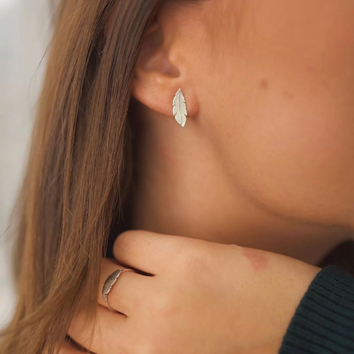 ZILIA Feather Srebro 925 Uhani