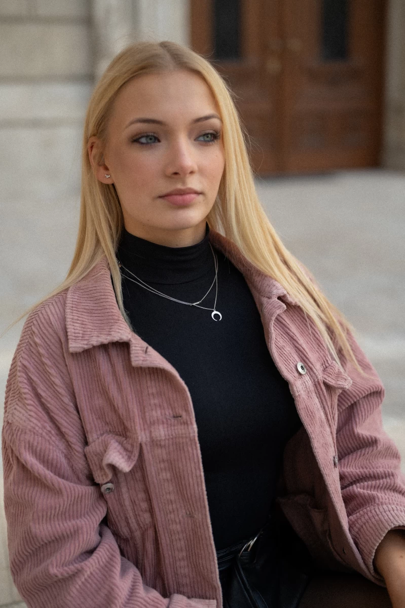 Srebrna ogrlica Luna