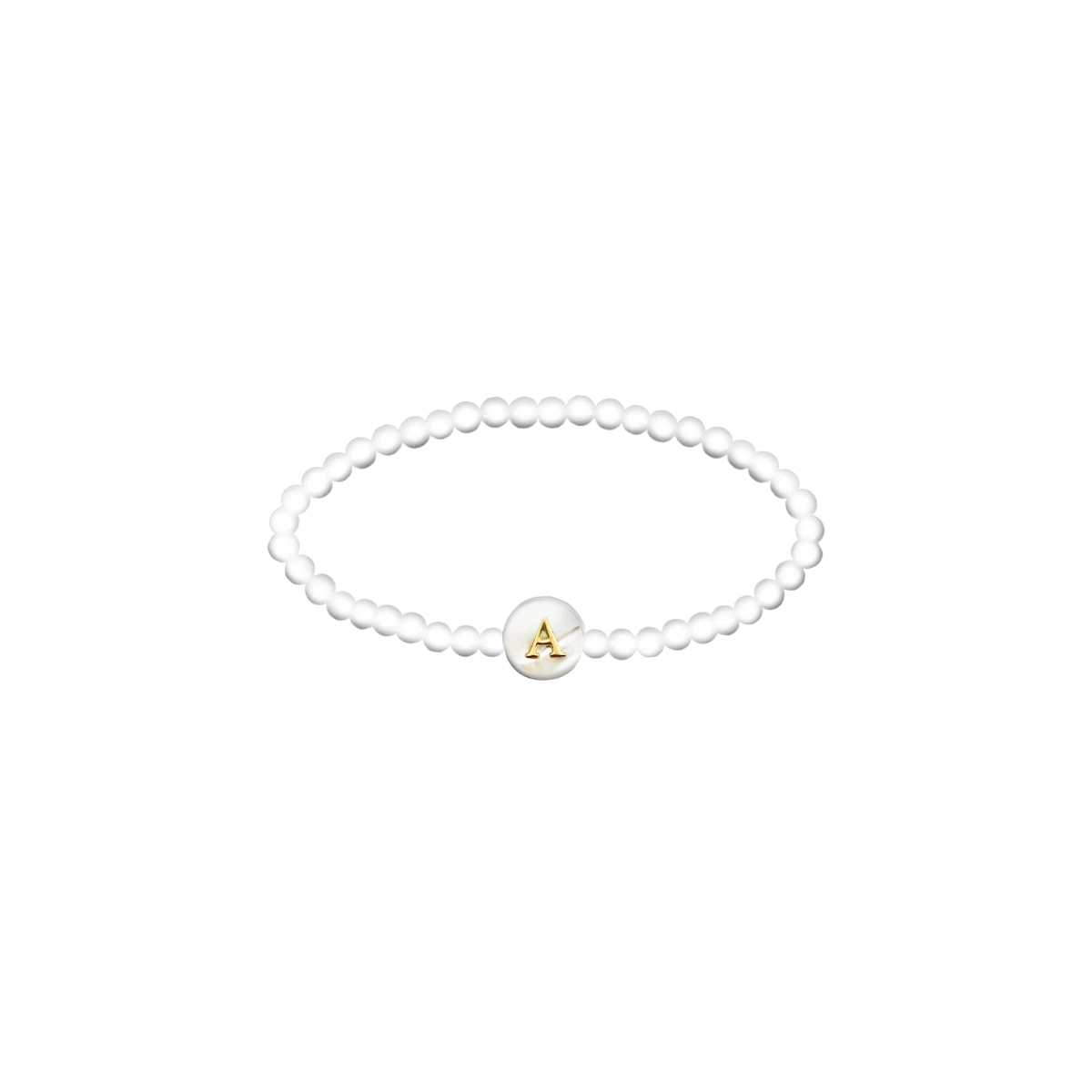 Otroška zapestnica iz školjke s črko