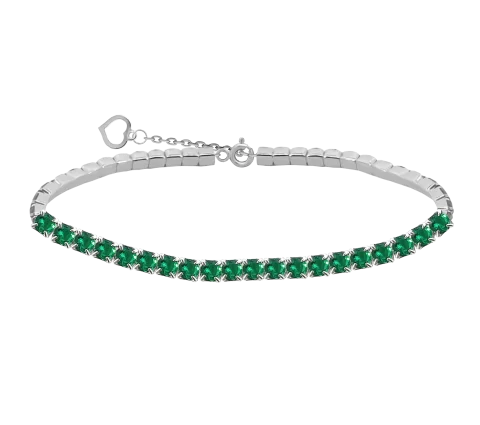 ZILIA Tennis Glow Green Srebro 925 Zapestnica
