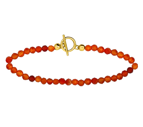 ZILIA Rosaline Agate Srebro 925 Mineral Zapestnica