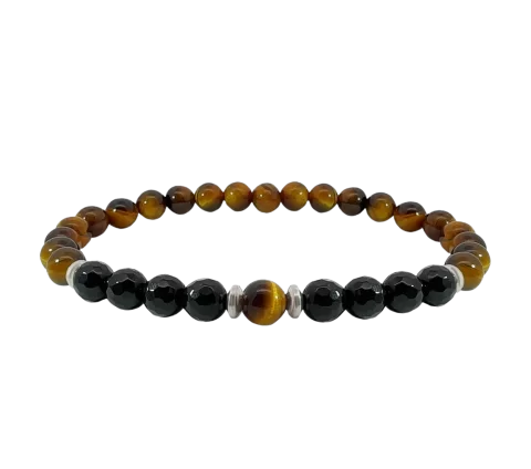 ZILIA Tigers Eye Men 2 Srebro 925 Zapestnica