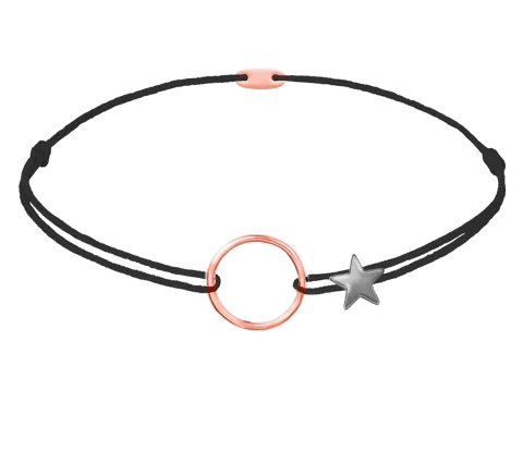 ZILIA Contour Circle Zlato 14K Thread Zapestnica