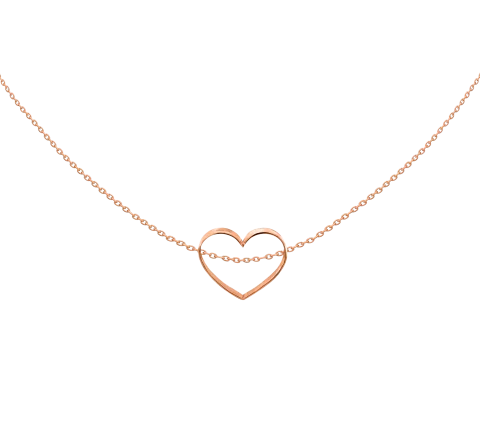 ZILIA Daisy Heart Zlato 14K Ogrlica