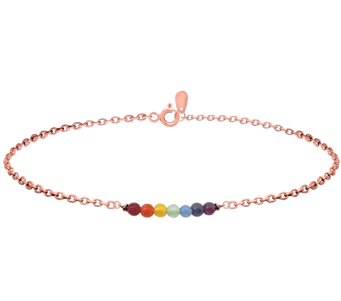 ZILIA 7-Chakra Rose Zlato 14K Zapestnica