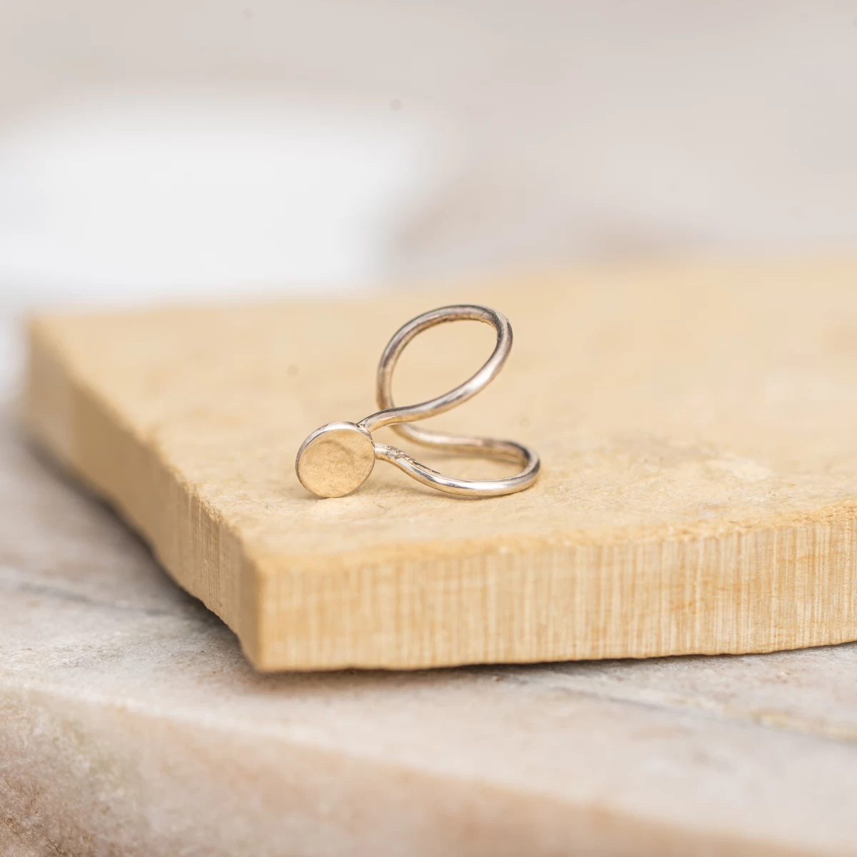 ZILIA Mina Srebro 925 Ušesni manšet