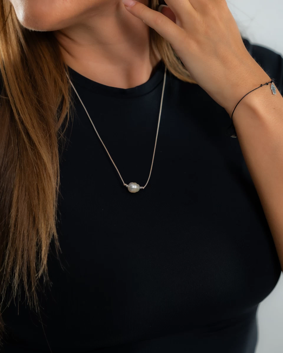 ZILIA Perla Srebro 925 Thread Ogrlica