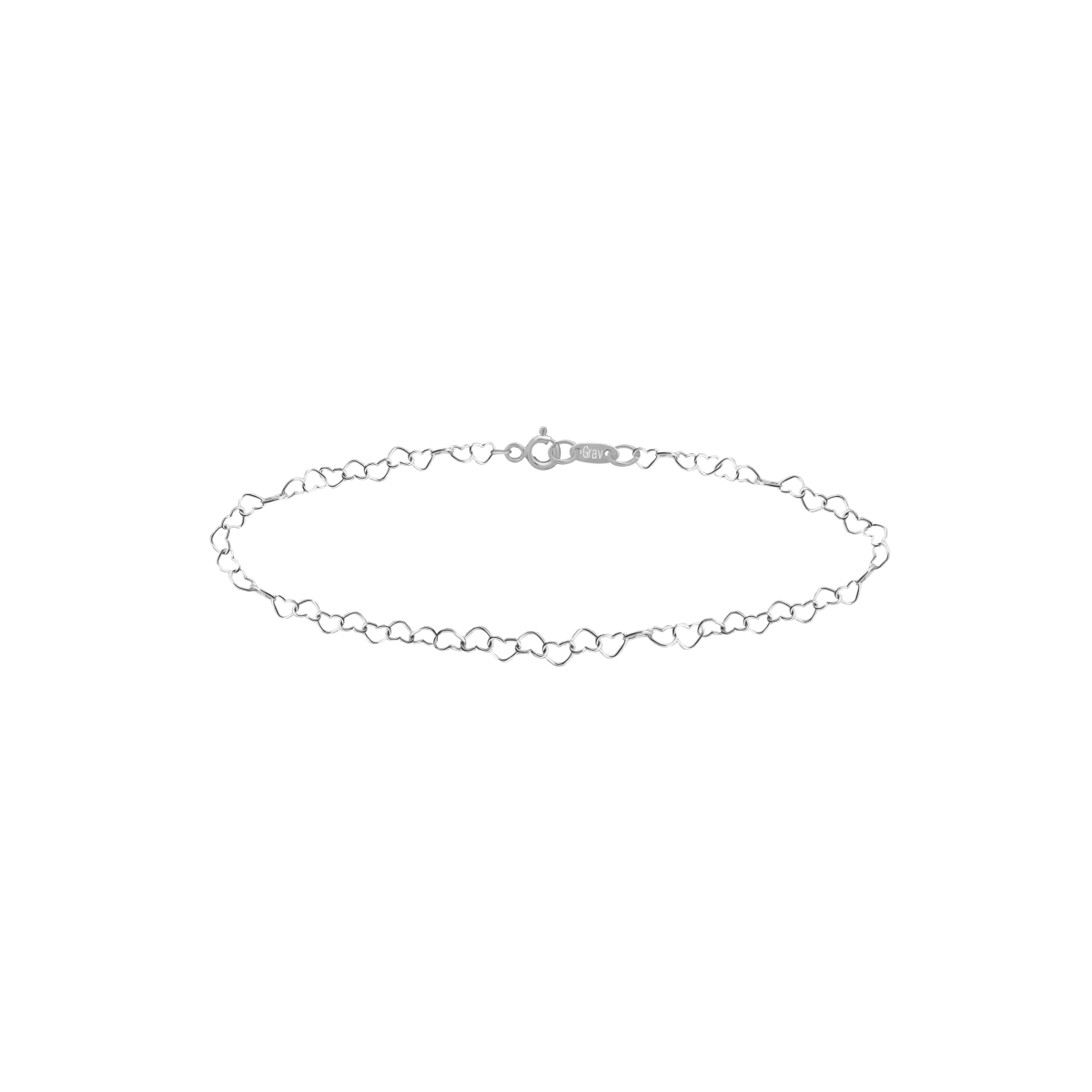 Srebrna zapestnica 925 za dojenčka Srce