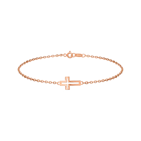 ZILIA Cross Contour Zlato 14K Zapestnica