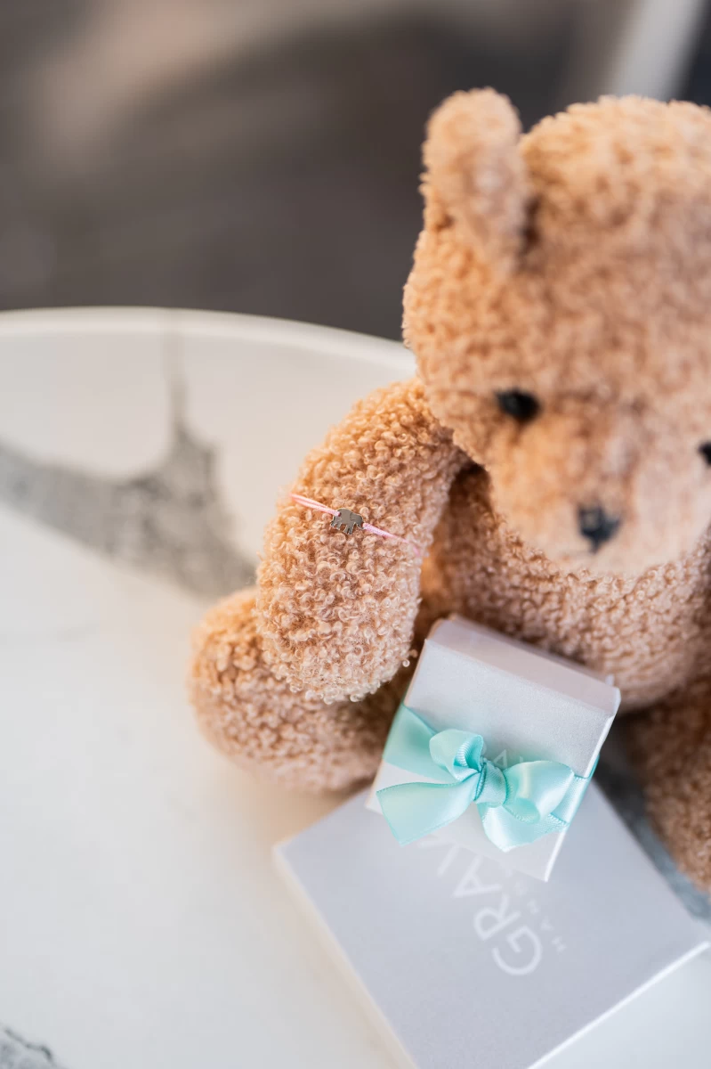 ZILIA Baby Elephant Zlato 14K Thread Zapestnica