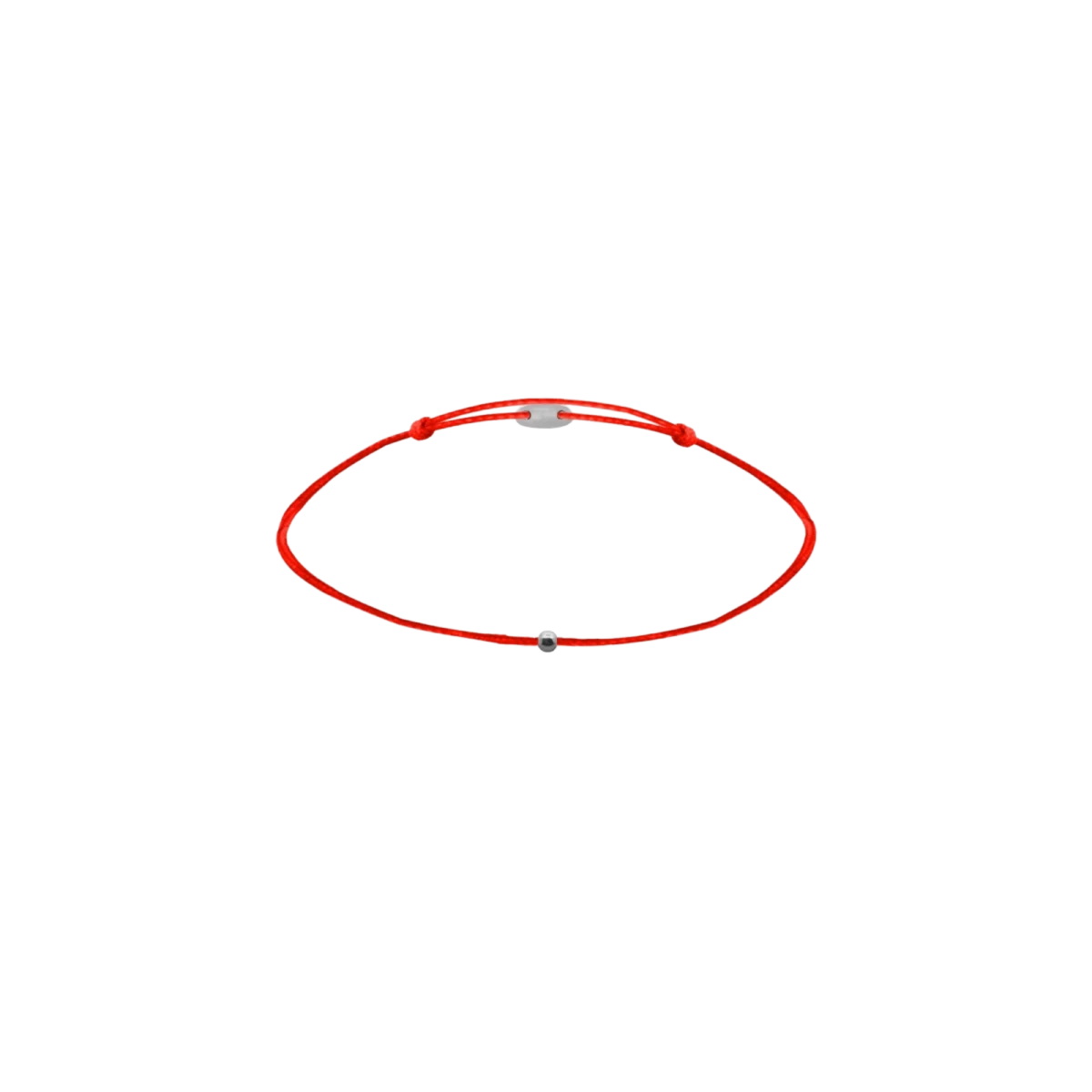 Rdeča zaščitna zapestnica iz niti za dojenčka Srebro 925